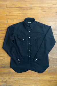 Sta-Tukt Wool Gabardine Pearl Snap Shirt